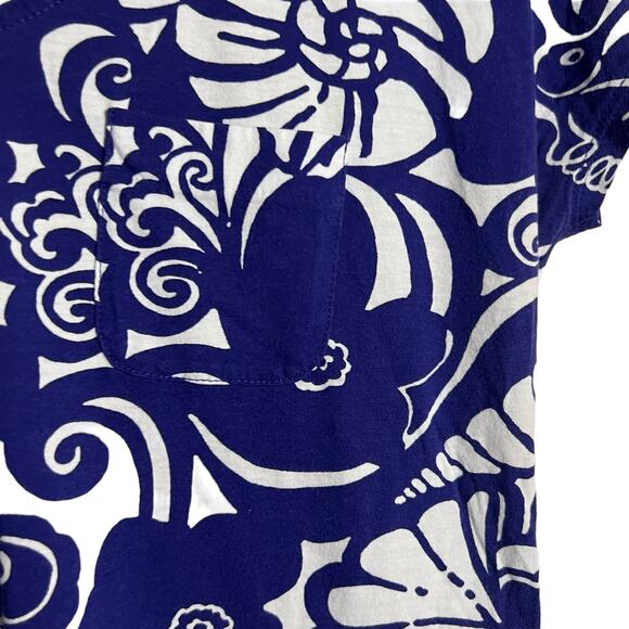 Lilly Pulitzer Daniela Seahorse Spectrum Navy Blue Tide Cap Sleeve Mini Dress XS - Picture 4 of 9